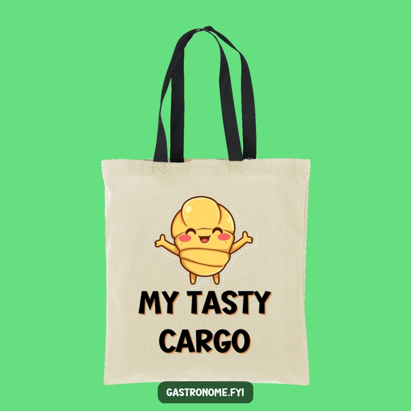 Funny Croissant Hug Tote Bag: Carry Your Goods with Flaky Charm