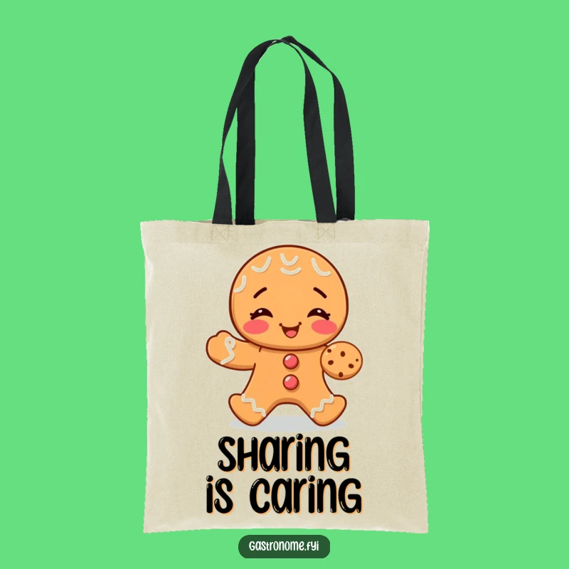 Funny Gingerbread Sharing Tote: Carry Treats with Holiday Style